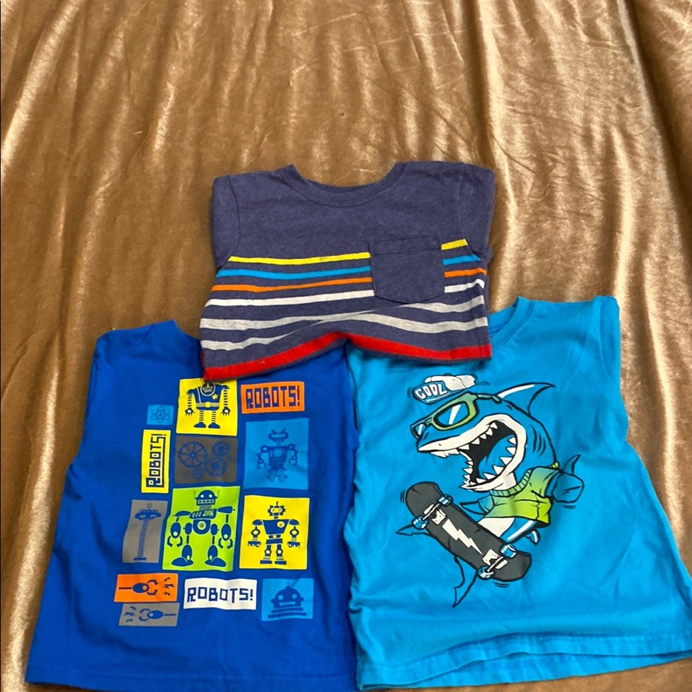 Garanimals Blue Short Sleeve Tees Vibrant Graphic Designs